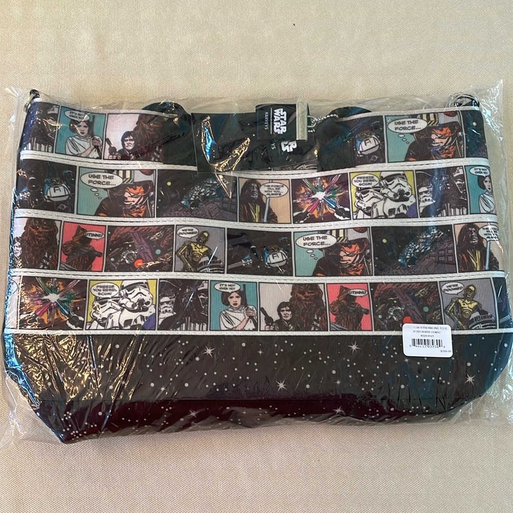 Harveys Star Wars Med streamline tote New in plastic inc all tags and charms